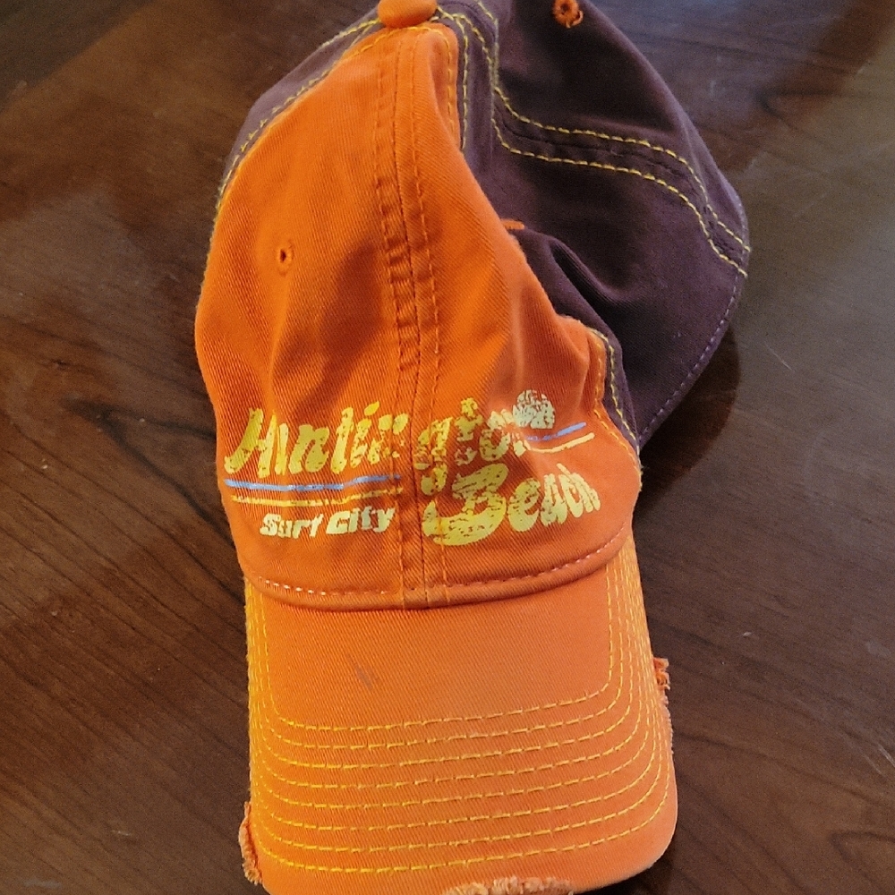 Signature Orange and Purple Men's Cap Huntington Beach Surf City